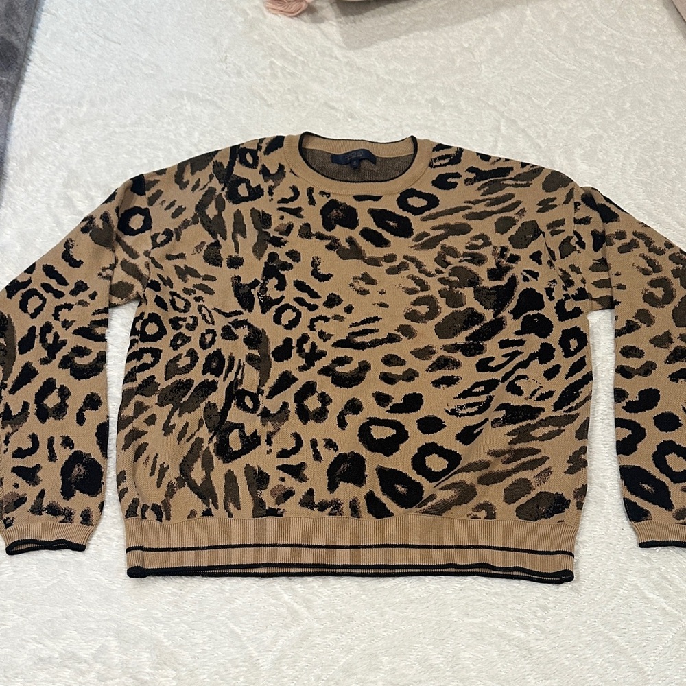 Leopard Print Men's Sweater